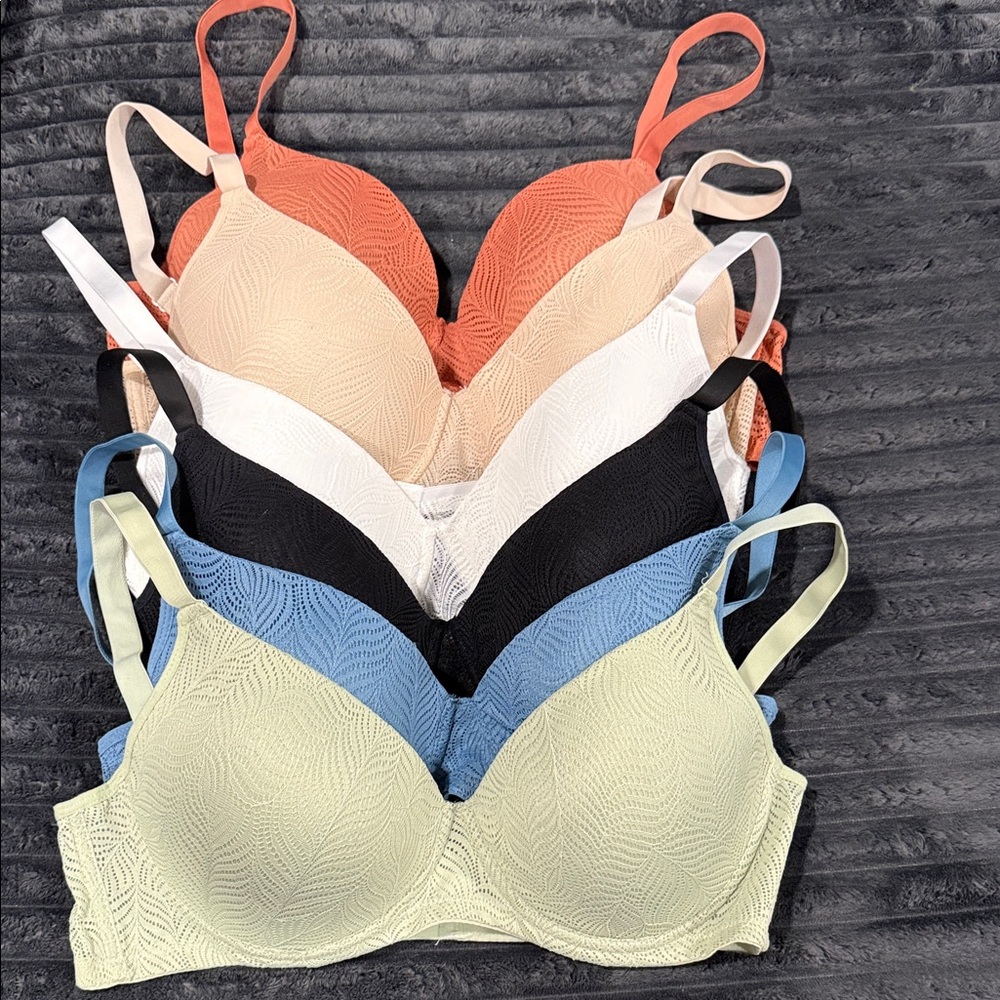 Women's Lace Bra Set - Multicolor 6 pack